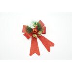 Set 2 fundite pentru brad, Rosii, decorate, cu sclipici, 14 x 19 cm, din poliester, Embo - imagine 5