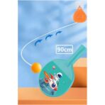Set 2 Palete de Tenis de Masa, Embo, pentru Copii, Design Animat, Tematica Astronauti, Accesoriu de Agatat Inclus si 4 Mingi, Albastru - imagine 6