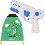 Set 2 Piese Jucarie Interactiva, Embo, Pistol de Catapultare + Zmeu, din Plastic si Panza, +8 Ani, Impermeabil, Model Dinozaur Verde, Multicolor - imagine 4