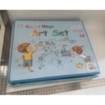 Set 208 Piese, Complet pentru Pictura si Desen, Embo, Tip Servieta, 3-12 Ani, 32 x 27 x 5 cm, Albastru - imagine 7