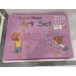 Set 208 Piese, Complet pentru Pictura si Desen, Embo, Tip Servieta, 3-12 Ani, 40.5 x 5 x 30 cm, Roz - imagine 3