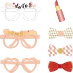 Set 23 de Accesorii pentru Petrecere, Embo, Props pentru Coltul de Poze, Tematica Petrecerea Burlacitelor, Roz - imagine 4