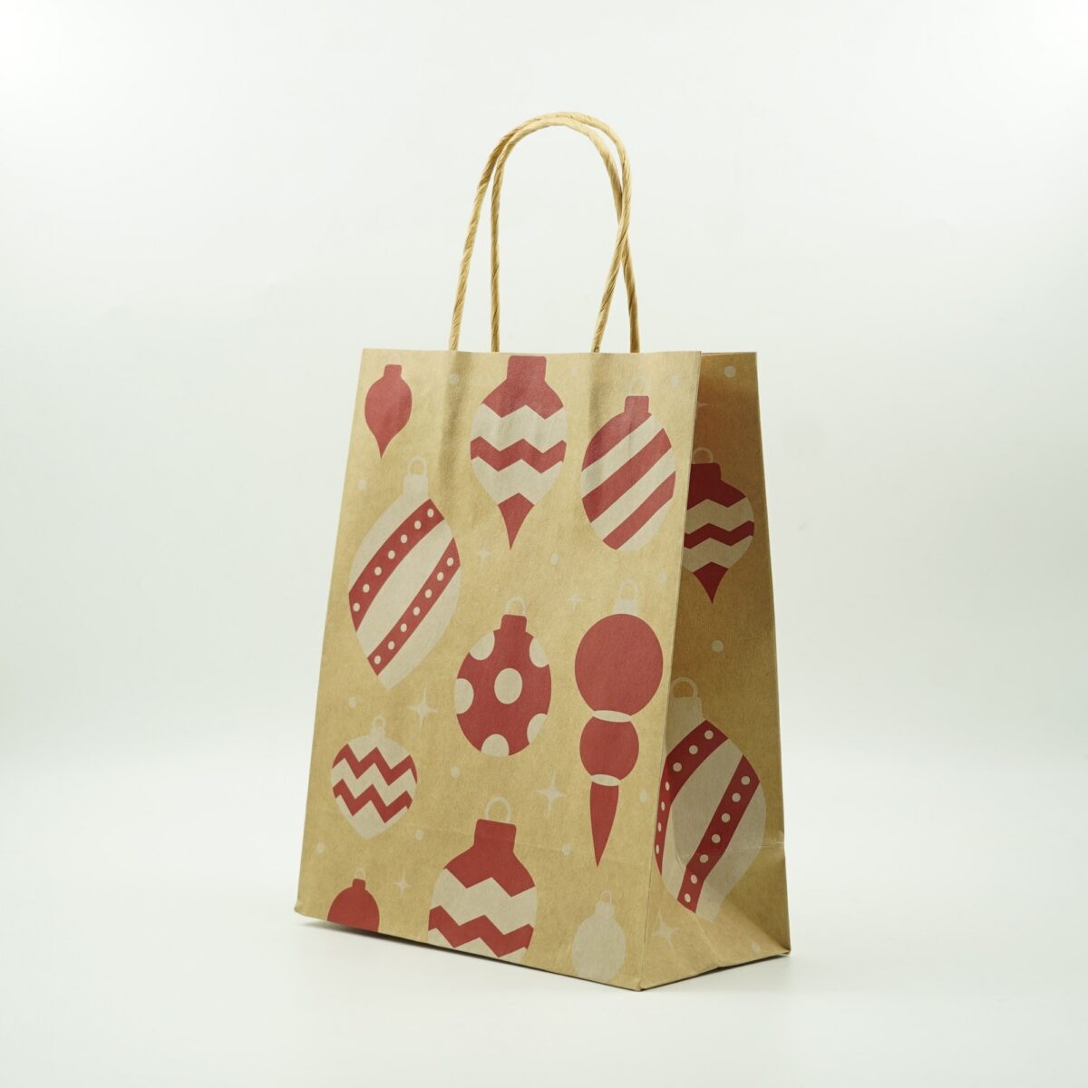 Set 24 pungi cadou Embo, imprimeu tematica Craciun, model random, din hartie, 18.5 x 22.5 x 8.5 cm, multicolor - imagine 13