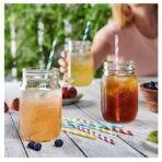 Set 25 Paie, Embo, din Hartie, 20 cm, Model cu Dungi, Multicolor - imagine 5