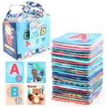 Set 26 Carduri din Panza cu Doua Fete, Embo, Model Litere, Educational, Interactiv, Saculet Inclus, Multicolor