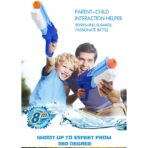 Set 2x Pistol cu Apa pentru Copii, Embo, 6ani+, Albastru, 1x 900 ML +  1x 300 ML - imagine 5