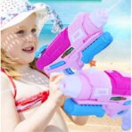 Set 2x Pistol cu Apa pentru Copii, Embo, 6ani+, cu baloane de apa, Albastru + Roz, 1x 600 ML +  1x 550 ML - imagine 4