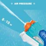 Set 2x Pistol cu Apa pentru Copii, Embo, 6ani+, cu baloane de apa, Albastru + Roz, 1x 600 ML +  1x 550 ML - imagine 9