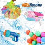 Set 2x Pistol cu Apa pentru Copii, Embo, 6ani+, cu baloane de apa, Albastru + Roz, 1x 600 ML +  1x 550 ML - imagine 10