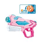 Set 2x Pistol cu Apa pentru Copii, Rezervor, Pentru Piscina/Plaja, Embo, 6ani+, Roz + Albastru, 4 duze, 900 ML - imagine 5