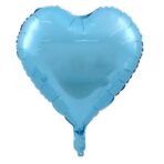 Set 3 Baloane din Folie Metalizata, Embo, Figurine Picior 46x79 cm, Inima 45cm, Stea 45cm, Model It's a Boy, Tema Gender Reveal, Ambalaj Individual, Pai Inclus, Umflare cu Aer sau Heliu, Albastru - imagine 2