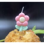 Set 3 Lumanari, Embo, Tema Flori, Model 1, din Parafina, Multicolor - imagine 4