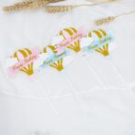 Set 3 Toppere pentru Tort, Embo, Model Balon cu Aer Cald Happy Birthday, Tematica Aniversare, Albastru - imagine 2