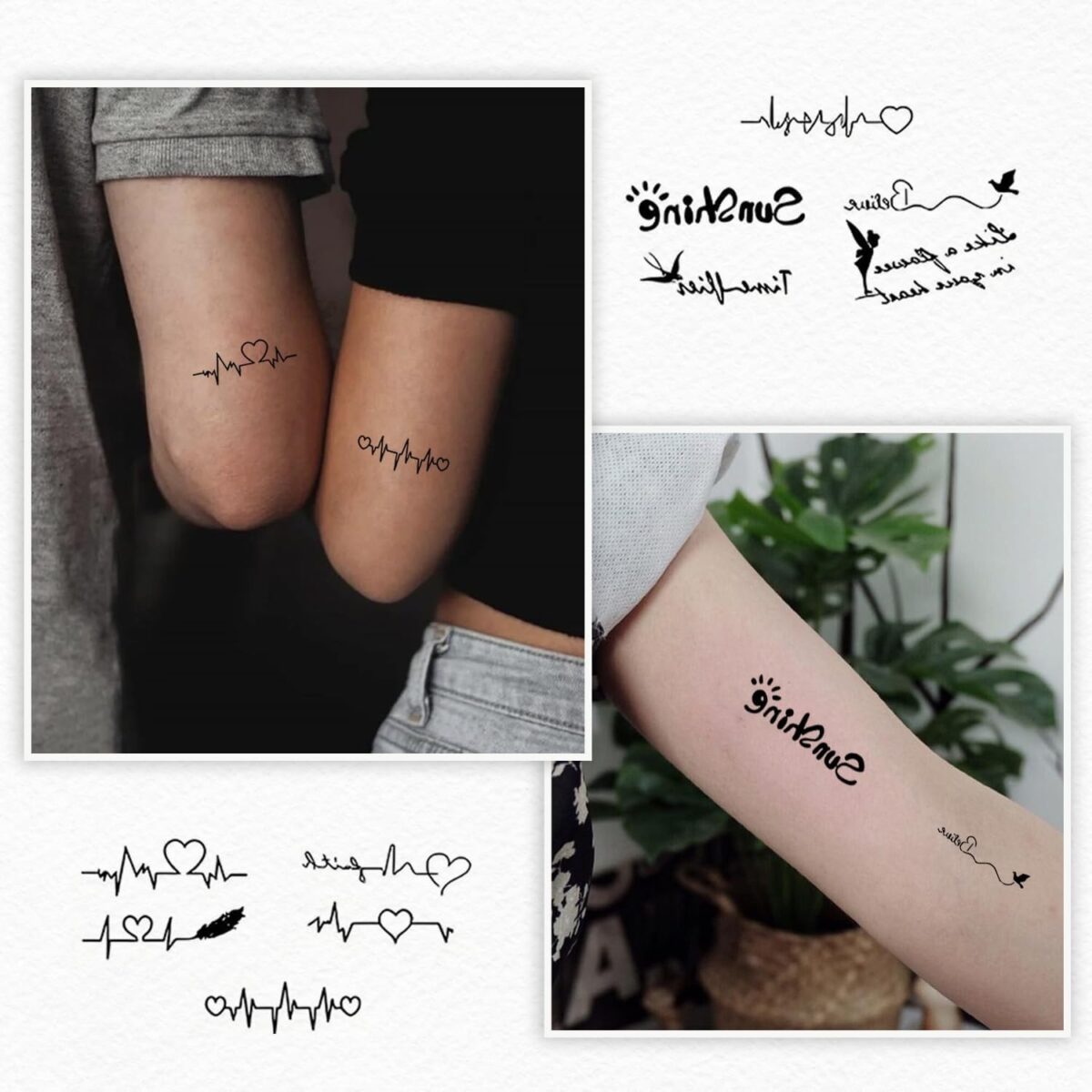 Set 30 Tatuaje Temporare, Embo, pe Baza de Apa, Model 5, Negru - imagine 3