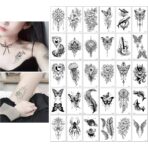 Set 30 Tatuaje Temporare, Embo, pe Baza de Apa, Model 6, Negru - imagine 4