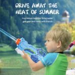 Set 3x Pistol cu Apa pentru Copii, Embo, 6ani+, Albastru, 1x 1000 ML +  2x 300 ML - imagine 6