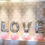 Set 4 Baloane din Folie Metalizata, Embo, Figurine Litere, Model Scris Love, Tema Iubire, 80 cm, Ambalaj Individual, Pai Inclus, Umflare cu Aer sau Heliu, Argintiu - imagine 5