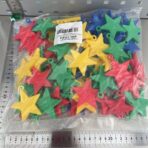 Set 4 Greutati pentru Baloanele cu Heliu, Embo, 32 grame, 8 grame Fiecare, Plastic, Forma Stelute, Multicolor - imagine 2