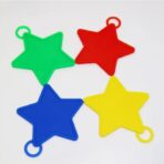 Set 4 Greutati pentru Baloanele cu Heliu, Embo, 32 grame, 8 grame Fiecare, Plastic, Forma Stelute, Multicolor - imagine 8