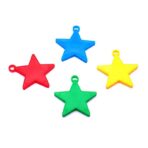 Set 4 Greutati pentru Baloanele cu Heliu, Embo, 32 grame, 8 grame Fiecare, Plastic, Forma Stelute, Multicolor