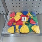 Set 4 Greutati pentru Baloanele cu Heliu, Embo, 60 grame, 15 grame fiecare, Plastic, Forma Inima, Multicolor - imagine 2