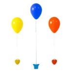 Set 4 Greutati pentru Baloanele cu Heliu, Embo, 60 grame, 15 grame fiecare, Plastic, Forma Inima, Multicolor - imagine 3
