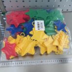 Set 4 Greutati pentru Baloanele cu Heliu, Embo, 60 grame, 15 grame fiecare, Plastic, Forma Stelute, Multicolor - imagine 2