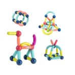 Set 42 de Piese Magnetice de Constructie, Embo, Puzzle, Forme, 3 Ani, ABS, Magnet, 20x6.5x18 cm, Multicolor