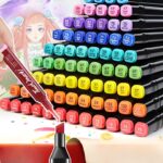 Set Cutie 48 Markere, Embo, cu Alcool, Artist Markers, Cutie Plastic cu Maner, Embo, Multicolor