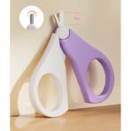 Set 4in1 de Ingrijire Unghii pentru Bebelusi, Embo, Cutie de Depozitare Transparenta, 0-6 Ani, 13.6x8x2 cm, Mov - imagine 2