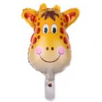 Set 5 Baloane Folie Metalizata, Embo, Figurine Animale Salbatice, 30 cm, Ambalaj Individual, Pai inclus, Umflare cu Aer sau Heliu, Multicolor - imagine 6