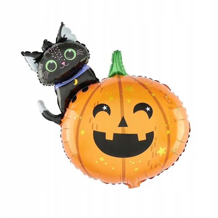 set-5-baloane-folie-halloween-30-40-cm-model-7-67163525d7f22.jpg Set 5 Baloane din Folie Metalizata, Embo, Figurine, Tema Halloween, Pai Inclus, Ambalaj Individual, Umflare cu Aer sau Heliu, Figurina Dovleac si Pisica 84x69 cm, Stelute si Cerculete 45 cm, Multicolor - imagine 3
