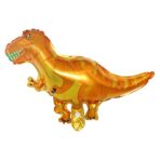 Set 5 Baloane Folie Metalizata, Embo, Figurine Dinozauri, 30 cm, Ambalaj Individual, Pai inclus, Umflare cu Aer sau Heliu, Multicolor - imagine 2