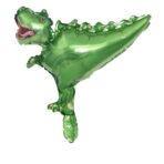 Set 5 Baloane Folie Metalizata, Embo, Figurine Dinozauri, 30 cm, Ambalaj Individual, Pai inclus, Umflare cu Aer sau Heliu, Multicolor - imagine 4