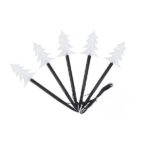 Set 5 Lampi LED cu baterii, de exterior Model Brad, pentru gradina, Embo, 35.5 cm, Alb Cald