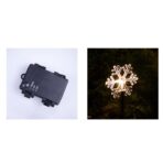 Set 5 Lampi LED cu baterii, de exterior Model Fulg de nea, pentru gradina, Embo, 35.5 cm, Alb Cald - imagine 7