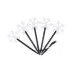 Set 5 Lampi LED cu baterii, de exterior Model Fulg de nea, pentru gradina, Embo, 35.5 cm, Alb Cald