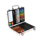 Set 53 Piese pentru Desen si Pictura, Embo, Tip Servieta, Model Unicorni, 30 x 24 x 5.4 cm, Multicolor