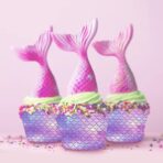 Set 6 Accesorii pentru Prajituri Sirena, Embo, Colectia Mermaid, 22.7 x 8.7 cm, Multicolor - imagine 4