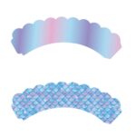 Set 6 Accesorii pentru Prajituri Sirena, Embo, Colectia Mermaid, 22.7 x 8.7 cm, Multicolor