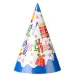 Set 6 Coifuri, Embo, Petrecere Copii, din Carton, 20 x 13.5 cm, Model 1 Happy Birthday, Multicolor