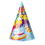 Set 6 Coifuri, Embo, Petrecere Copii, din Carton, 20 x 13.5 cm, Model 5 Happy Birthday, Multicolor