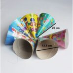 Set 6 Coifuri, Embo, Petrecere Copii, din Carton, 20 x 13.5 cm, Model 1 Happy Birthday, Multicolor - imagine 3