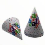 Set 6 Coifuri, Embo, Petrecere Copii, din Carton, 20 x 13.5 cm, Model 2 Happy Birthday, Multicolor - imagine 2