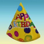 Set 6 Coifuri, Embo, Petrecere Copii, din Carton, 20 x 13.5 cm, Model 3 Happy Birthday, Multicolor - imagine 2