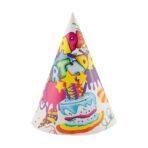 Set 6 Coifuri, Embo, Petrecere Copii, din Carton, 20 x 13.5 cm, Model 5 Happy Birthday, Multicolor - imagine 3