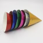 Set 6 Coifuri Metalizate, Embo, pentru Petrecere, Tematica Aniversare, Albastru - imagine 6