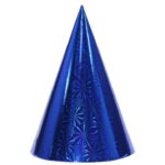 Set 6 Coifuri Metalizate, Embo, pentru Petrecere, Tematica Aniversare, Albastru