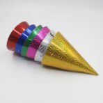 Set 6 Coifuri Metalizate, Embo, pentru Petrecere, Tematica Aniversare, Roz - imagine 4