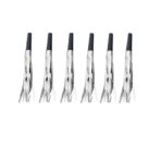 Set 6 Fluiere Party cu Franjuri, Embo, din Plastic, Argintiu